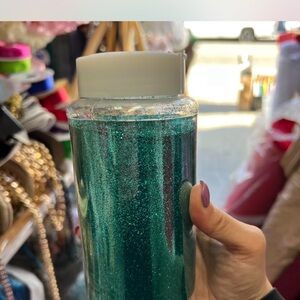 Glittery Teal Shaker Bottle